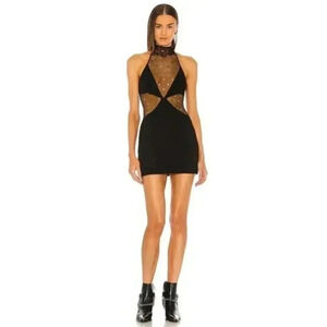 DUNDAS x REVOLVE Joey Mini Dress in Black